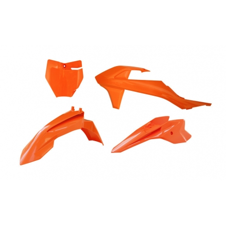 RACETECH (RTECH) 2024/12 PLASTIC KIT 4 PCS K ORANGE KTM SX 50 2016 2023