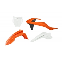 RACETECH (RTECH) 2024/12 PLASTIC KIT 4 PCS ORIGINAL COLOUR 2016 AND 2018 K ORANGE - BLACK - WHITE KTM SX 50 2016 2023