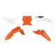 RACETECH (RTECH) 2024/12 PLASTIC KIT 5 PCS ORIGINAL COLOUR KTM ORANGE - WHITE - BLACK KTM SX 50 2024 2025