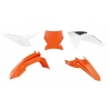RACETECH (RTECH) 2024/12 PLASTIC KIT 5 PCS ORIGINAL COLOUR KTM ORANGE - WHITE - BLACK KTM SX 50 2024 2025
