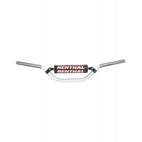 RENTHAL KIEROWNICA 7/8 CALA (22MM) MX MINI HANDLEBAR SILVER/GREY KAWASAKI KX 65 02-16 PADDED KOLOR SREBRNY/SZARY Z GĄBKA