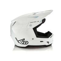 6D HELMETS KASK CROSS/ENDURO MODEL ATR-3 SOLID GLOSS WHITE KOLOR BIAŁY/CZARNY ROZMIAR L ( 58 - 59 CM )