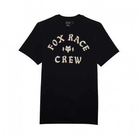 T-SHIRT FOX RACE CREW PREM BLACK