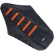 RIBBED SEAT COVER BLACK/ORANGE