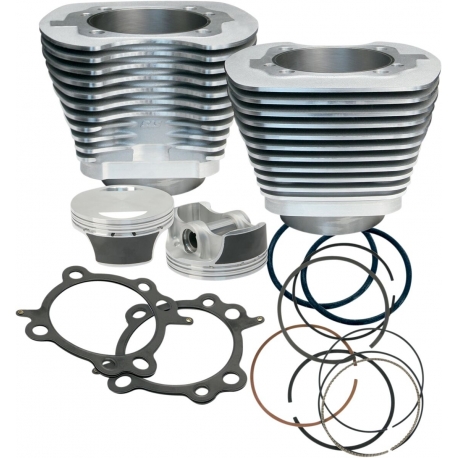 CYLINDER/PISTON KIT TWIN-CAM 106" SILVER