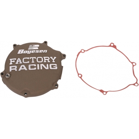 CLUTCH COVER FACTORY RACING ALUMINUM REPLACEMENT BLACK