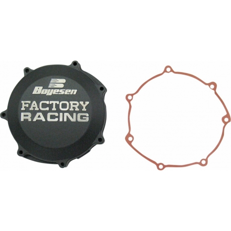 CLUTCH COVER FACTORY RACING ALUMINUM REPLACEMENT BLACK