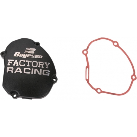 IGNITION COVER FACTORY RACING ALUMINUM REPLACEMENT BLACK