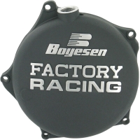 CLUTCH COVER FACTORY RACING ALUMINUM REPLACEMENT BLACK