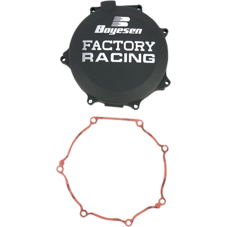 CLUTCH COVER FACTORY RACING ALUMINUM REPLACEMENT BLACK