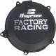 CLUTCH COVER FACTORY RACING ALUMINUM REPLACEMENT POWDER-COATED BLACK