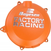 CLUTCH COVER FACTORY RACING ALUMINUM REPLACEMENT POWDER-COATED ORANGE