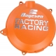 CLUTCH COVER FACTORY RACING ALUMINUM REPLACEMENT POWDER-COATED ORANGE