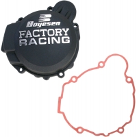 IGNITION COVER FACTORY RACING ALUMINUM REPLACEMENT POWDER-COATED BLACK