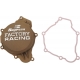 IGNITION COVER FACTORY RACING ALUMINUM REPLACEMENT POWDER-COATED NATURAL