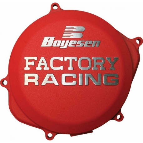 CLUTCH COVER FACTORY RACING ALUMINUM REPLACEMENT RED