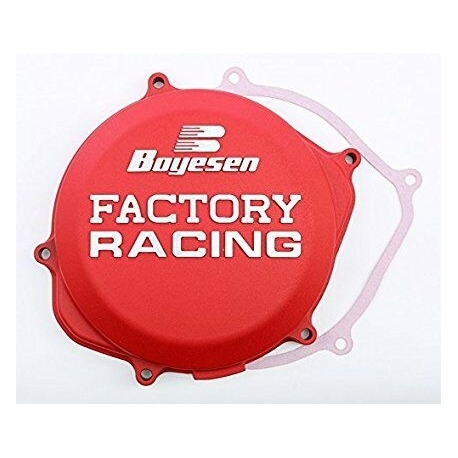 CLUTCH COVER FACTORY RACING ALUMINUM REPLACEMENT RED