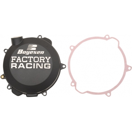 CLUTCH COVER FACTORY RACING ALUMINUM REPLACEMENT BLACK