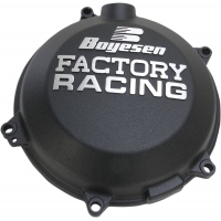 CLUTCH COVER FACTORY RACING ALUMINUM REPLACEMENT BLACK