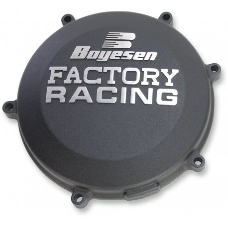 CLUTCH COVER FACTORY RACING ALUMINUM REPLACEMENT BLACK