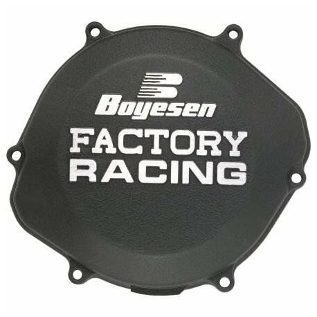 CLUTCH COVER FACTORY RACING ALUMINUM REPLACEMENT BLACK