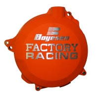 CLUTCH COVER FACTORY RACING ALUMINUM REPLACEMENT ORANGE