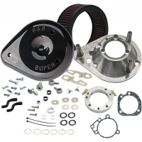 AIR CLEANER KIT CLASSIC TEARDROP FOR STOCK CARB/EFI BLACK