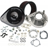 AIR CLEANER KIT CLASSIC TEARDROP FOR STOCK CARB/EFI BLACK