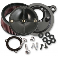 AIR CLEANER KITS STEALTH W/O COVER FOR 66MM THROTTLE HOG BODIES BLACK