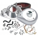 AIR CLEANER KIT CLASSIC TEARDROP STOCK EFI CHROME