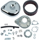 AIR CLEANER KIT CLASSIC TEARDROP STOCK BORE TBW CHROME