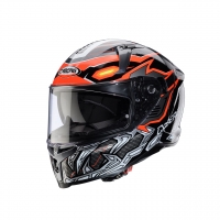 CABERG KASK INTEGRALNY AVALON X GURKHA KOLOR CZARNY/SZARY/POMARAŃCZOWY FLUO ROZMIAR XXL