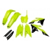 UFO KOMPLET PLASTIKÓW (FULL KIT) Z OSŁONAMI TELESKOPÓW (AMORTYZATORÓW) SUZUKI RMZ 250 '19-'25, RMZ 450 '18-'25 KOLOR ŻÓLTY FLUO