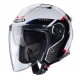 CABERG KASK OTWARTY JET OTWARTY FLYON II BOSS KOLOR BIAŁY/CZARNY/CZERWONY/NIEBIESKI ROZMIAR XL