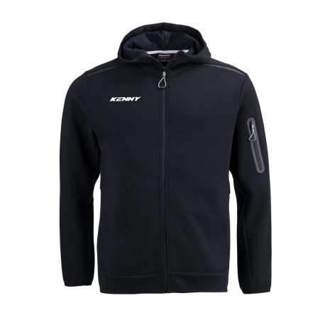 KENNY RACING BLUZA Z KAPTUREM MODEL CORE BLACK KOLOR CZARNY ROZMIAR XXL