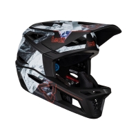 LEATT KASK ROWEROWY MTB GRAVITY 4.0 V23 HELMET ALPINE KOLOR CZARNY/SZARY ROZMIAR L (59-60 cm)