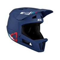 LEATT NOWOŚĆ KASK ROWEROWY MTB GRAVITY 1.0 V24 HELMET BLUE KOLOR GRANATOWY ROZMIAR L (59-60 cm)