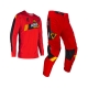 LEATT NOWOŚĆ ZESTAW (KOMPLET) KOSZULKA + SPODNIE MOTO RIDE KIT 3.5 JUNIOR RED KOLOR CZERWONY/CZARNY ROZMIAR L (140/150cm)