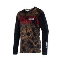 LEATT NOWOŚĆ KOSZULKA ROWEROWA MTB GRAVITY 3.0 JERSEY TIMBER KOLOR BRĄZOWY/CZARNY ROZMIAR XL