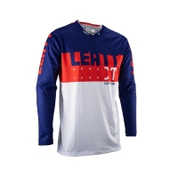 LEATT KOSZULKA MOTO 4.5 LITE JERSEY ROYAL KOLOR GRANATOWY/CZERWONY/BIAŁY ROZMIAR XL