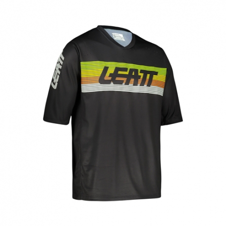 LEATT KOSZULKA ROWEROWA MTB ENDURO 3.0 JERSEY BLACK KOLOR CZARNY ROZMIAR L