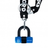 OXFORD ŁAŃCUCH ZABEZPIECZENIE ANTYKRADZIEŻOWE Z KŁÓDKĄ CHAIN 8, 8mm x 1000mm (ZAMKNIĘCIE NA KLUCZ)