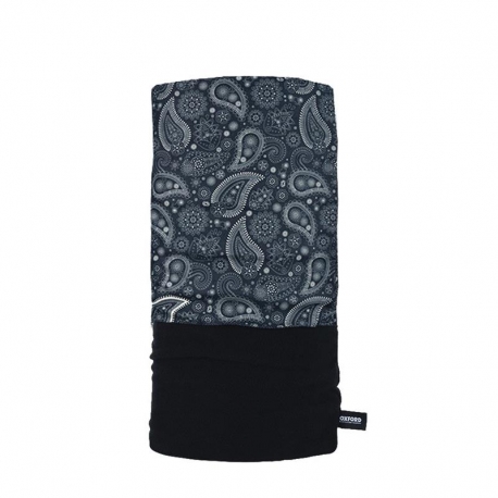 OXFORD KOŁNIERZ OCIEPLAJĄCY SNUG PAISLEY NAVY GREY KOLOR SZARY/NIEBIESKI