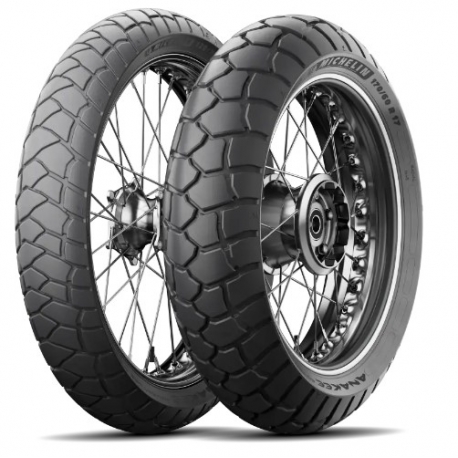 MICHELIN KOMPLET OPON (CAI294501/24) 90/90-21 ANAKEE ADVENTURE 54V TL/TT M/C PRZÓD DOT 2024 + (CAI688509/23) 130/80R17 ANAKEE AD