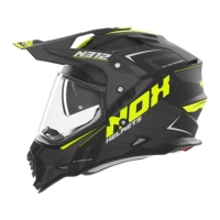 NOX KASK OFFROAD / TRAIL DUOSPORT (DUAL) N312 VAPOR Z SZYBKĄ I BLENDĄ KOLOR CZARNY/ZÓŁTY FLUO MAT ROZMIAR XXL