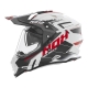 NOX KASK OFFROAD / TRAIL DUOSPORT (DUAL) N312 VAPOR Z SZYBKĄ I BLENDĄ KOLOR BIAŁY/CZARNY/CZERWONY ROZMIAR M