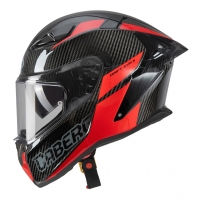 CABERG KASK INTEGRALNY Z BLENDĄ MODEL DRIFT EVO II CARBON NOVA RED (PINLOCK) KOLOR CZARNY/SZARY/CZERWONY ROZMIAR XL (PINLOCK W Z