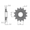 SUNSTAR ZĘBATKA PRZEDNIA 585 16 YAMAHA XTZ 750 '90-'98 (JTF578.16) (JTF1536.16) (ŁAŃC. 520) (58516JT)