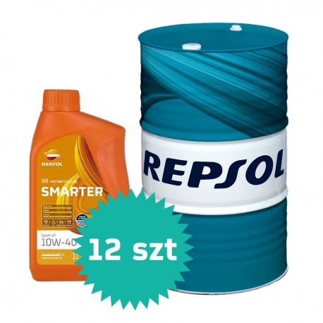 REPSOL OLEJ SILNIKOWY 4T SMARTER SPORT 10W40 BECZKA 60L, MA2 PÓŁSYNTETYCZNY - ZASTĘPUJE RP180N11 BECZKA