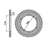 PBR ZĘBATKA TYLNA 485 50 F (ŁAŃC. 428)